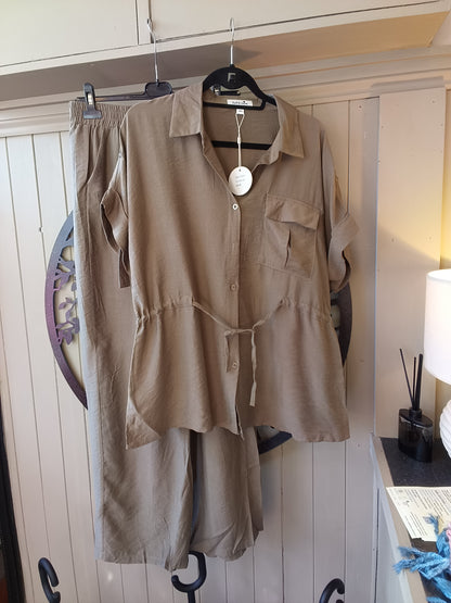 Khaki 2-Piece Co-Ord