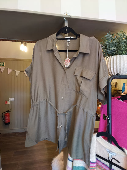 Khaki 2-Piece Co-Ord