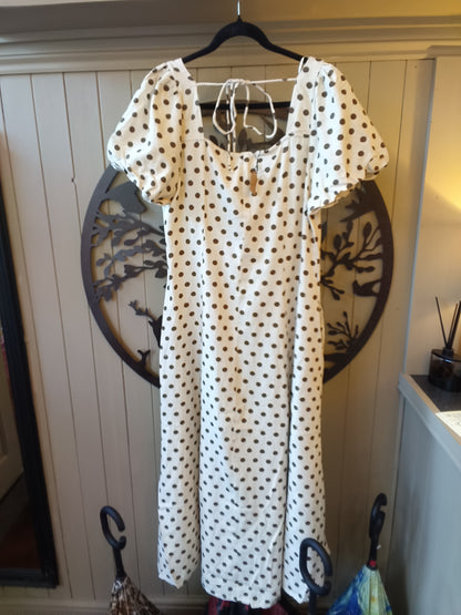 Cream Linen Dress
