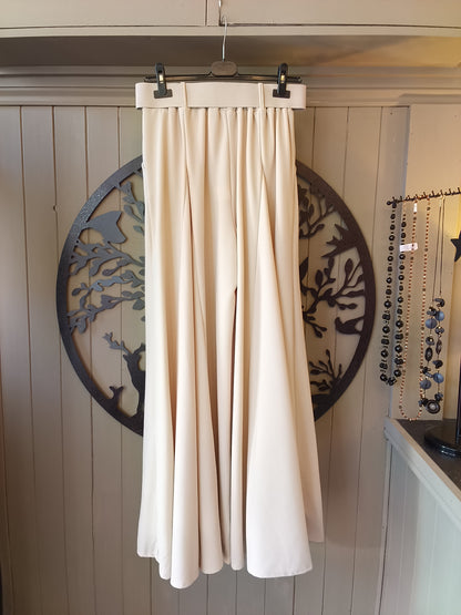 Cream Palazzo Trousers
