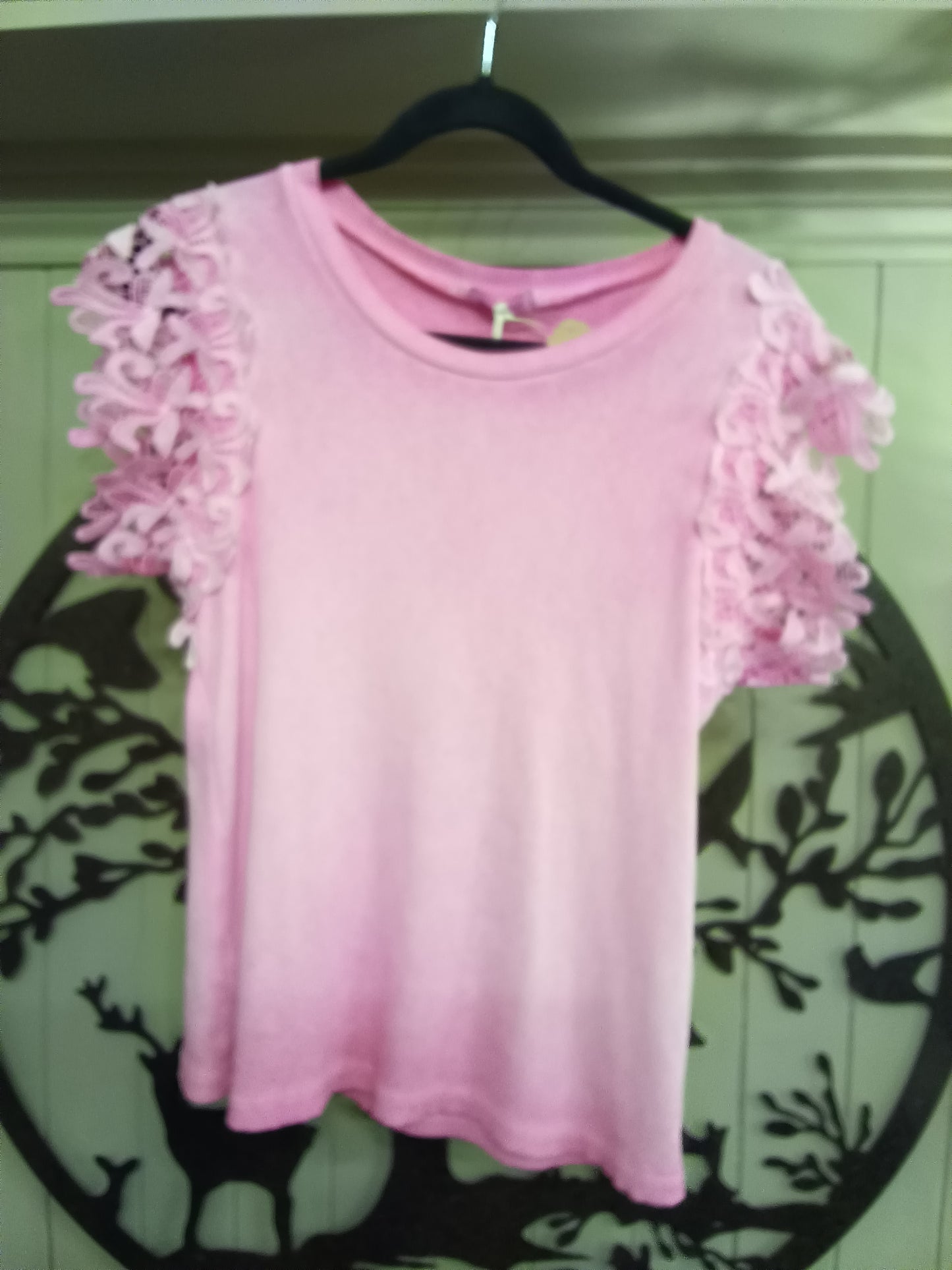 Crochet Sleeved T-Shirt