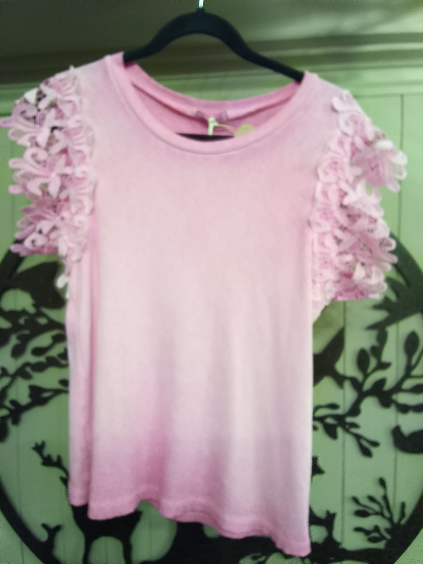 Crochet Sleeved T-Shirt
