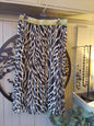 Animal Print Pleated Skirt