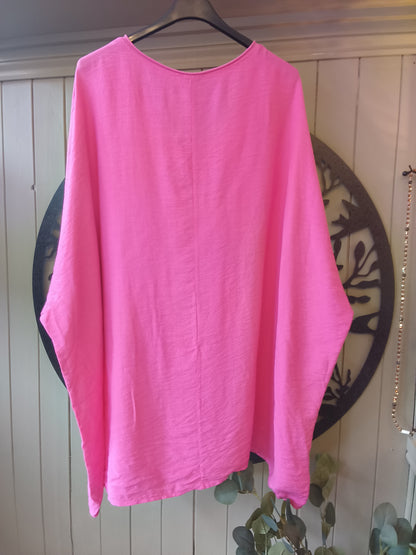 Fuchsia Pink Amour Top