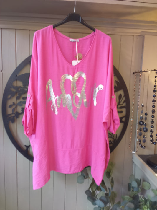 Fuchsia Pink Amour Top