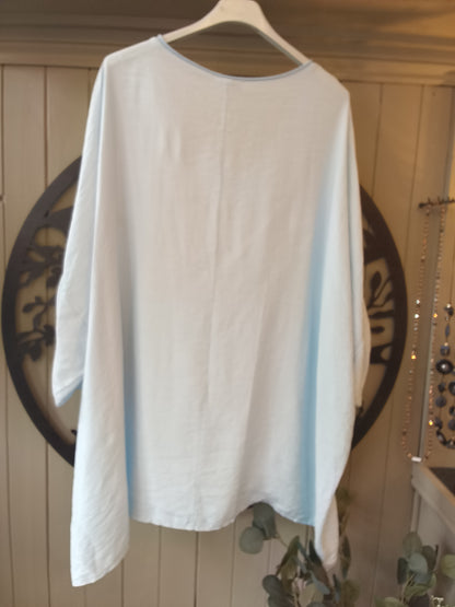 Baby Blue Amour Top