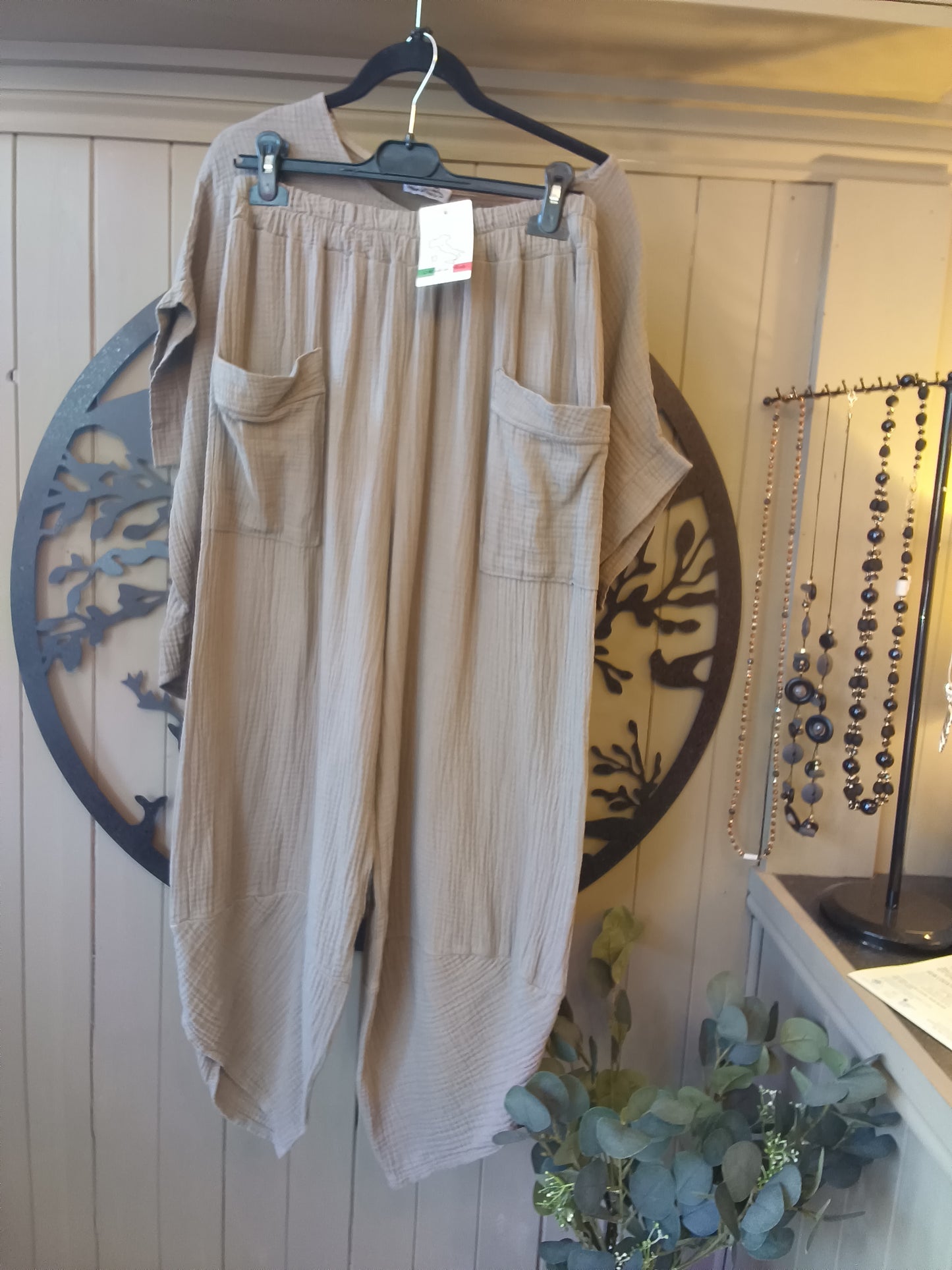 Mocha Tulip Trouser 2-Piece Set