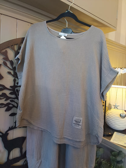 Mocha Tulip Trouser 2-Piece Set