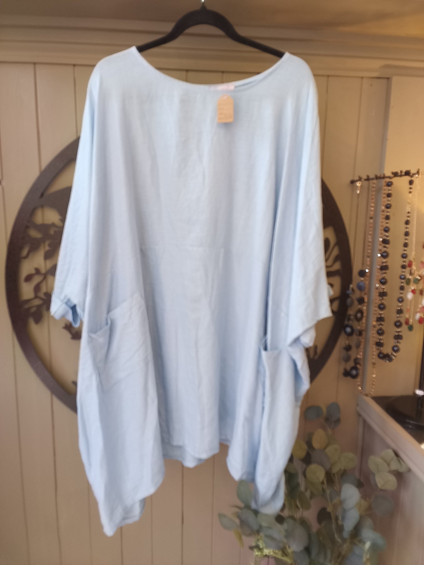 Blue Oversized Top