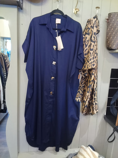 Navy Zeta Otto Dress