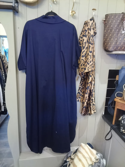 Navy Zeta Otto Dress