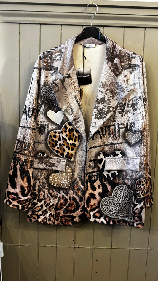 Animal Print Blazer
