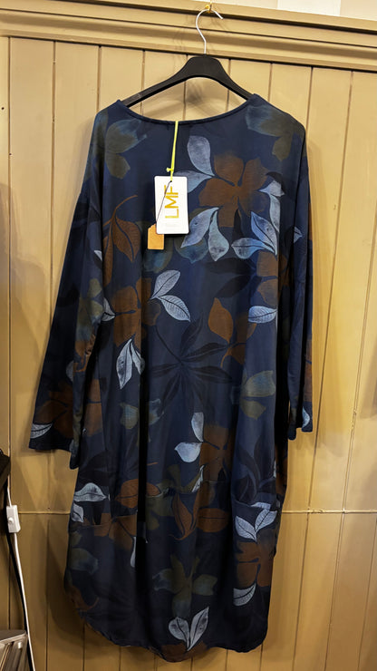 Navy Floral Dress