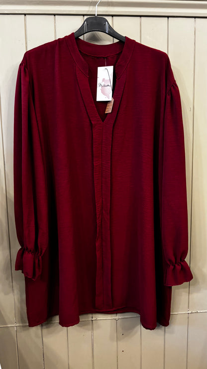 Burgundy Blouse