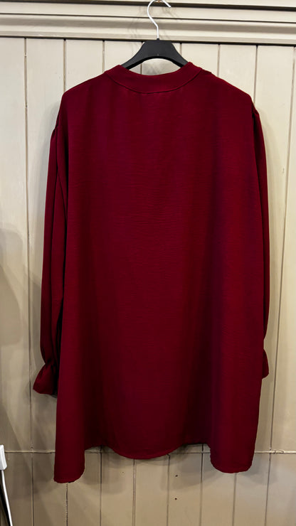 Burgundy Blouse