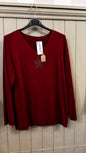Burgundy Star Detail Jumper