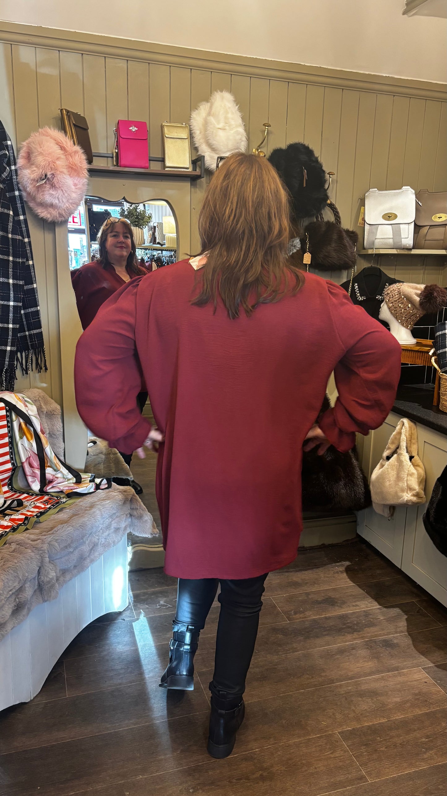 Burgundy Blouse