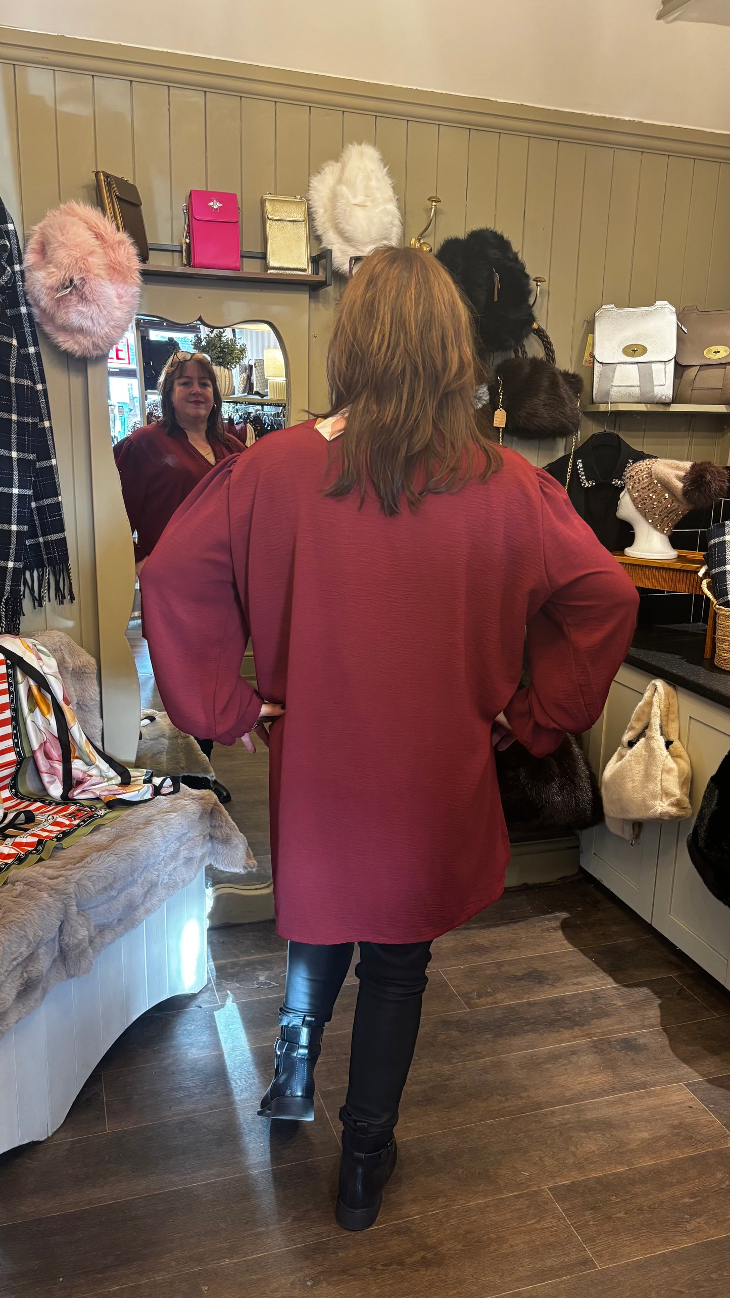 Burgundy Blouse